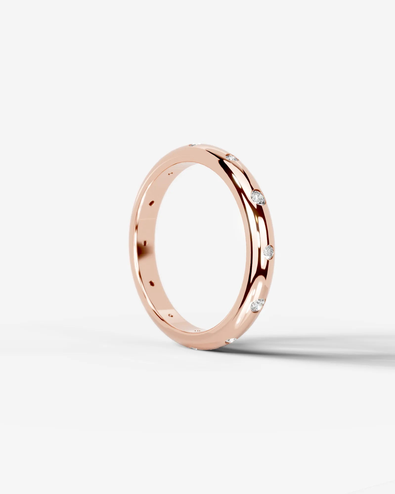 Zara Lab Grown Round Diamond Wedding Ring - Rose Gold - 18K - 2ct