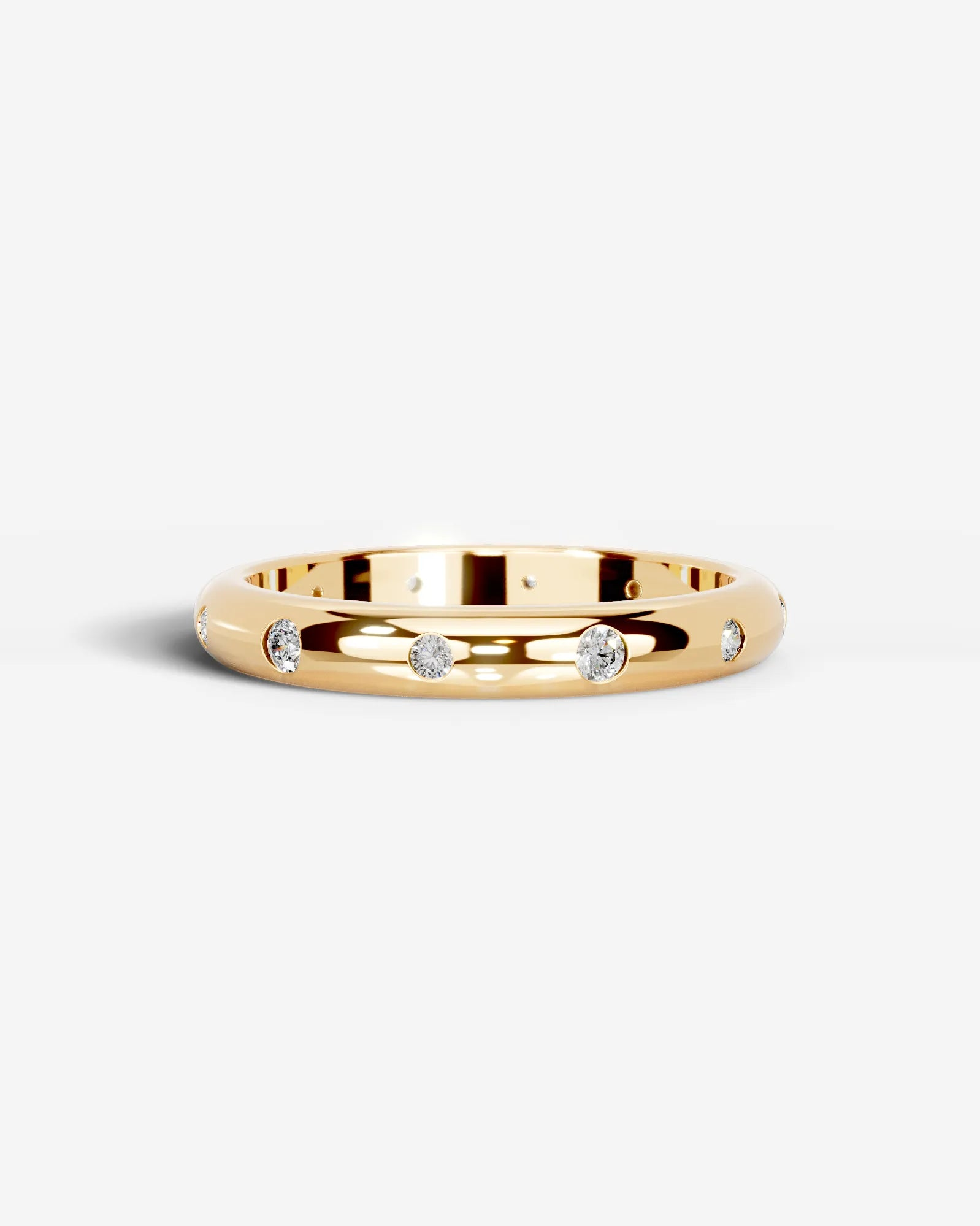 Zara Lab Grown Round Diamond Wedding Ring - Yellow Gold - 14K - 6ct