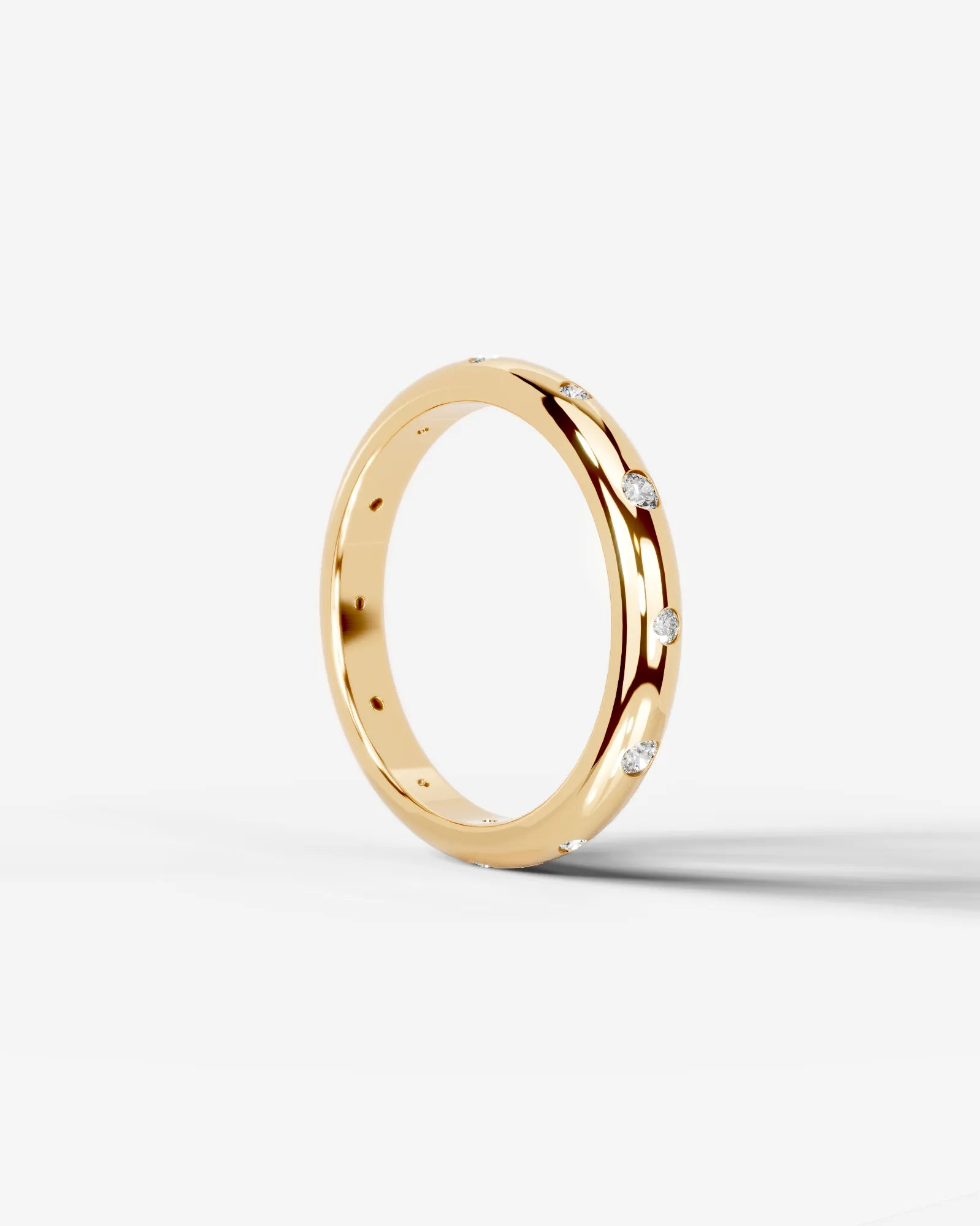 Zara Lab Grown Round Diamond Wedding Ring - Yellow Gold - 18K - 2ct