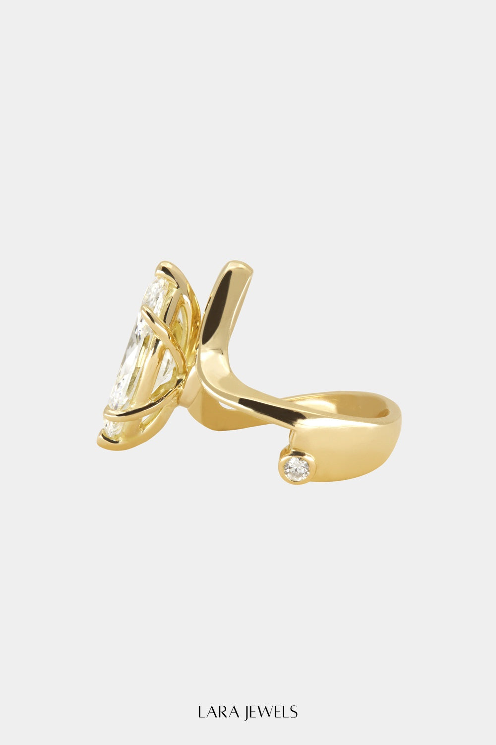 Alex Marquise Diamond Ring 18K Gold - Detail