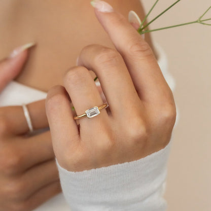 The Austen Emerald Cut Solitaire