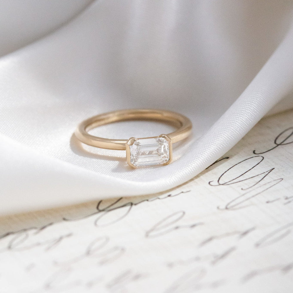The Austen Emerald Cut Solitaire