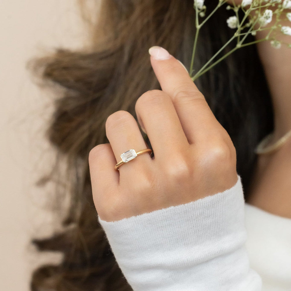 The Austen Emerald Cut Solitaire