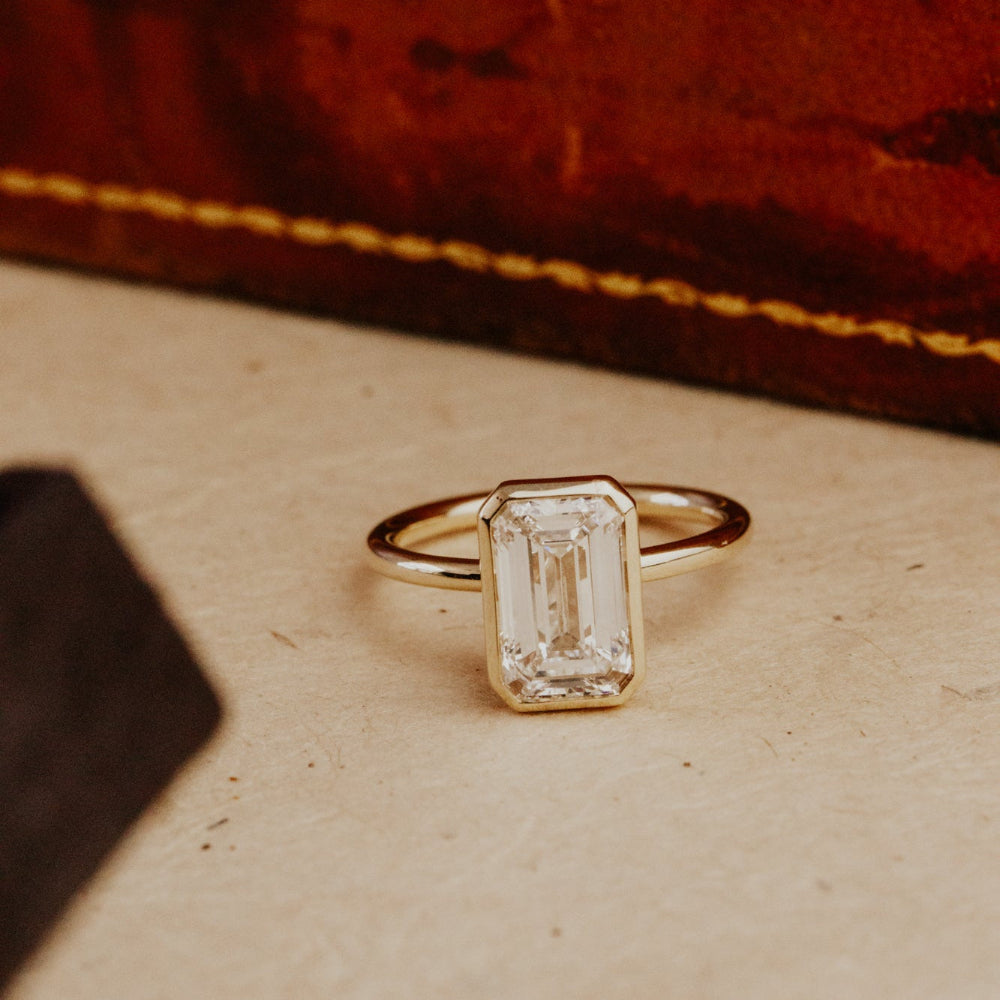 The Bailey Emerald Cut Solitaire Ring