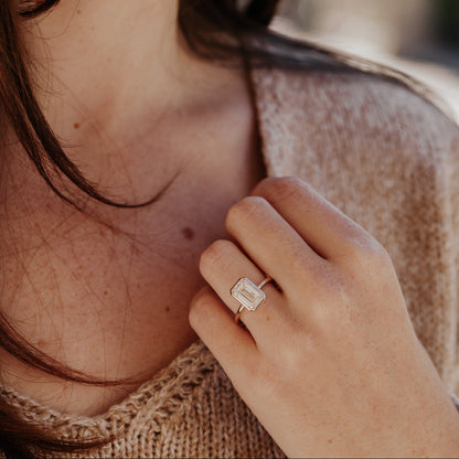 The Bailey Emerald Cut Solitaire Ring