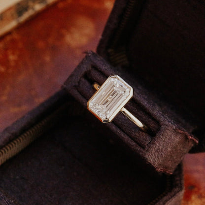 The Bailey Emerald Cut Solitaire Ring
