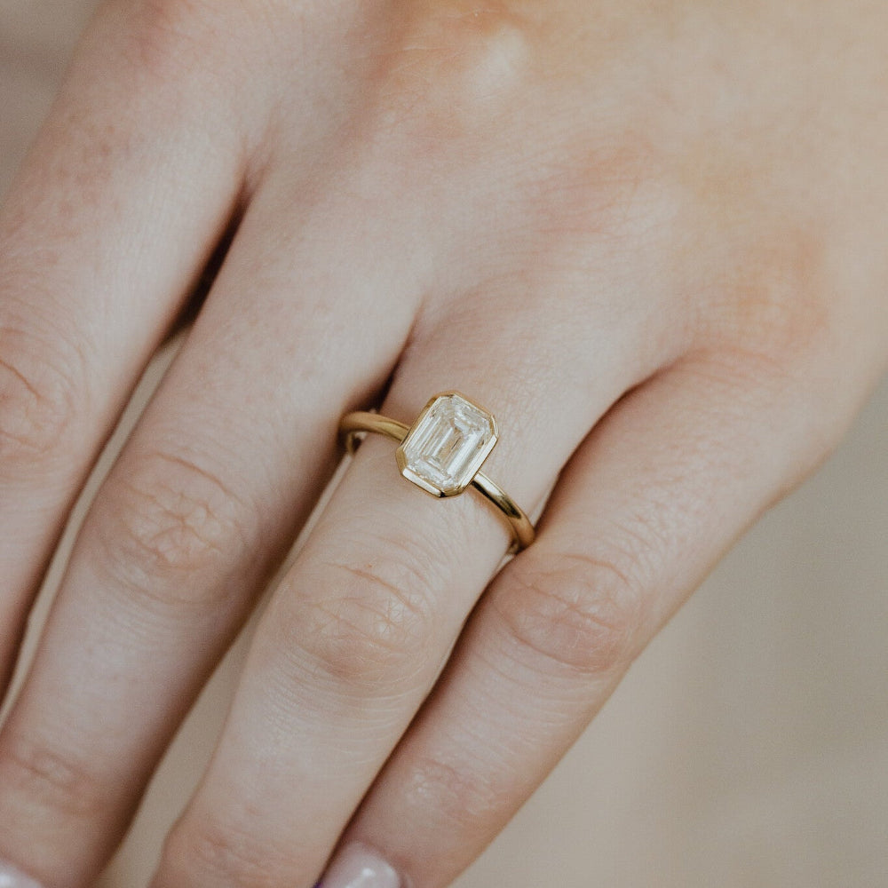 The Bailey Emerald Cut Solitaire Ring