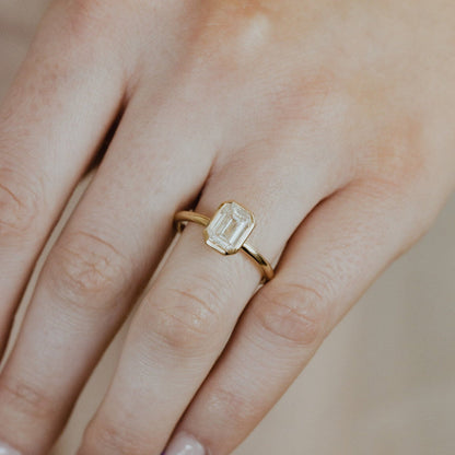 The Bailey Emerald Cut Solitaire Ring