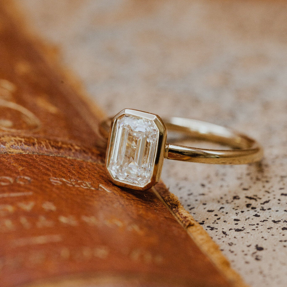 The Bailey Emerald Cut Solitaire Ring