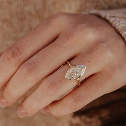 The Bailey Marquise Solitaire Ring