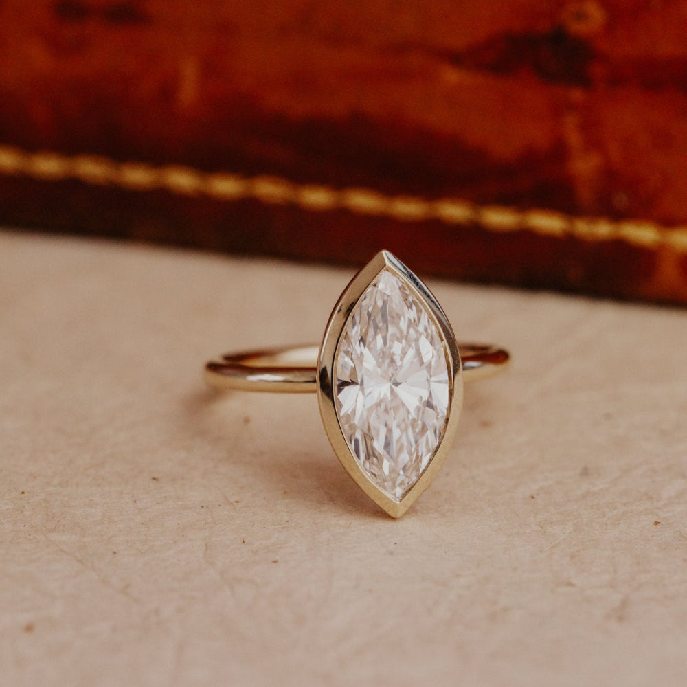 The Bailey Marquise Solitaire Ring