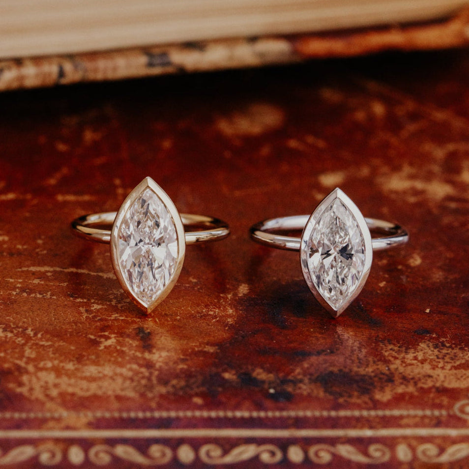 The Bailey Marquise Solitaire Ring