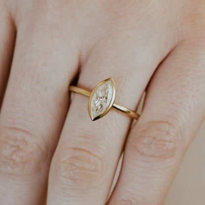 The Bailey Marquise Solitaire Ring