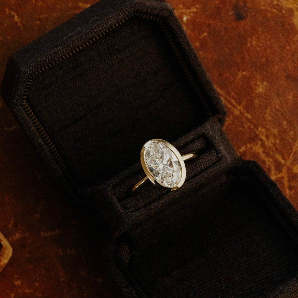 The Bailey Oval Solitaire Ring