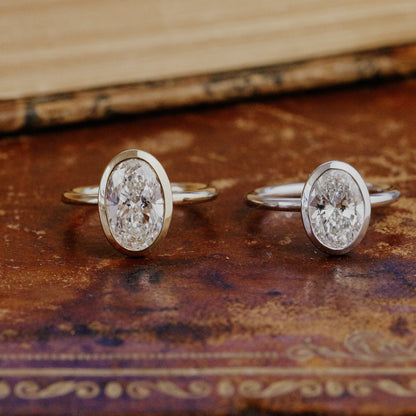 The Bailey Oval Solitaire Ring