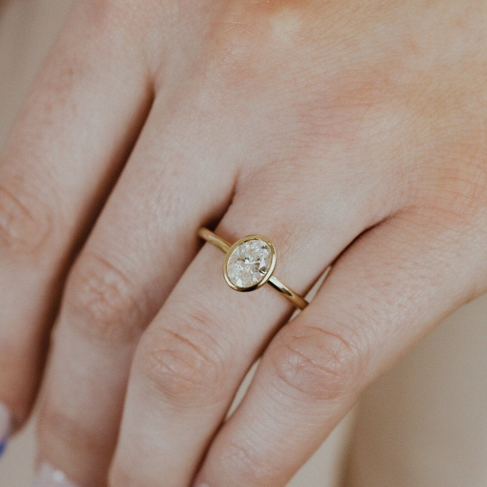 The Bailey Oval Solitaire Ring
