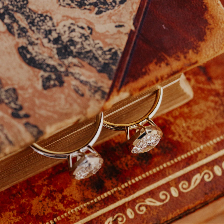 The Bailey Pear Solitaire Ring