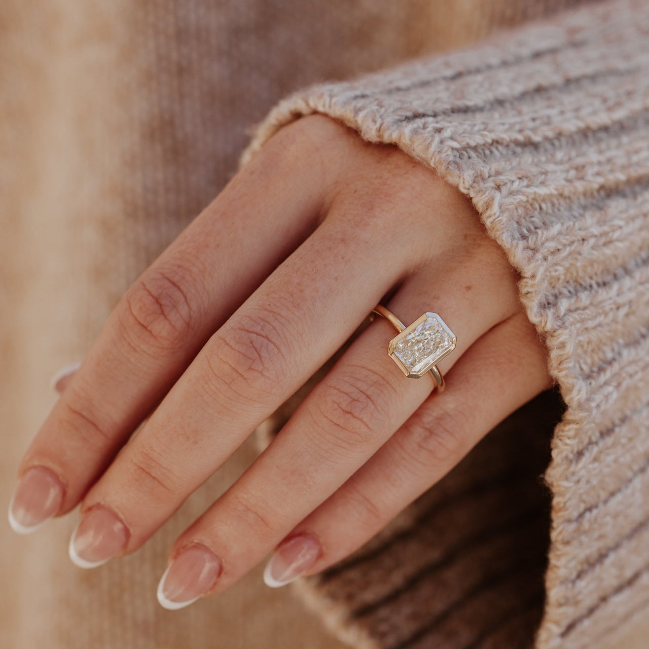 The Bailey Radiant Cut Solitaire Ring