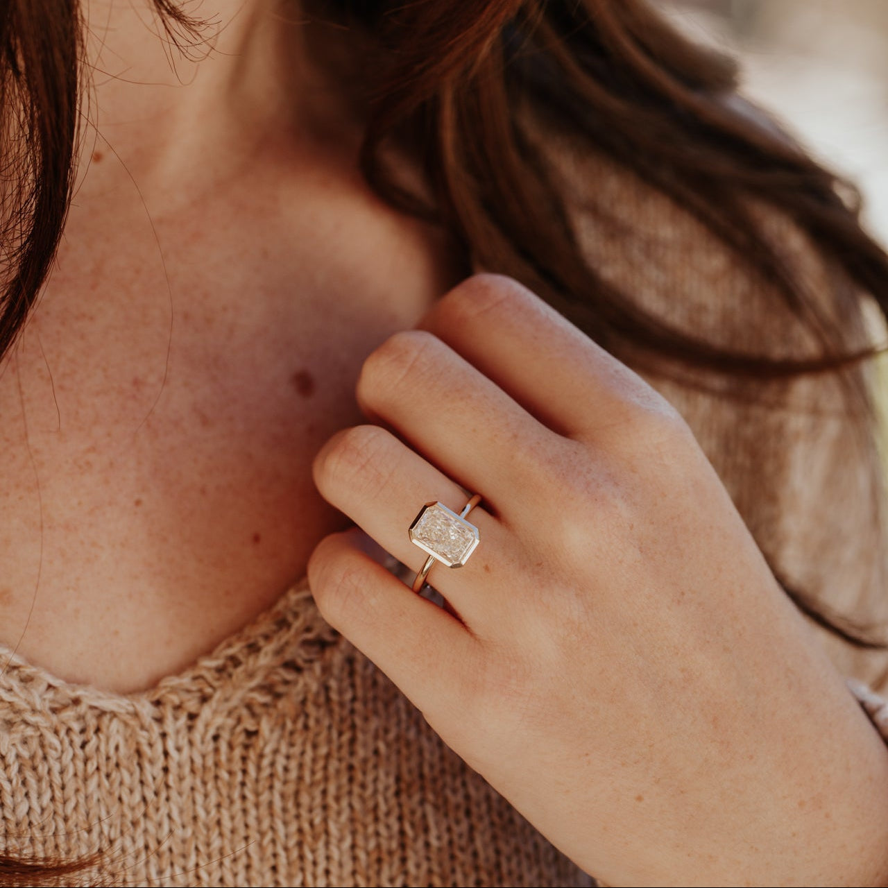 The Bailey Radiant Cut Solitaire Ring