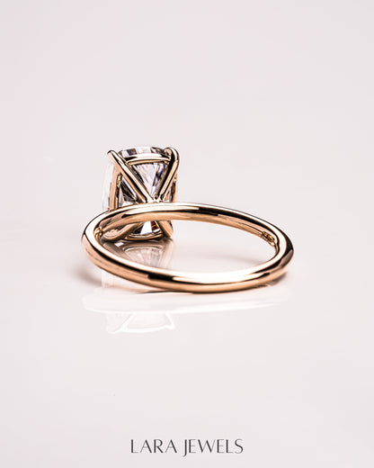 1.15 - 3.15 CT Cushion Lab Grown Diamond Solitaire Engagement Ring