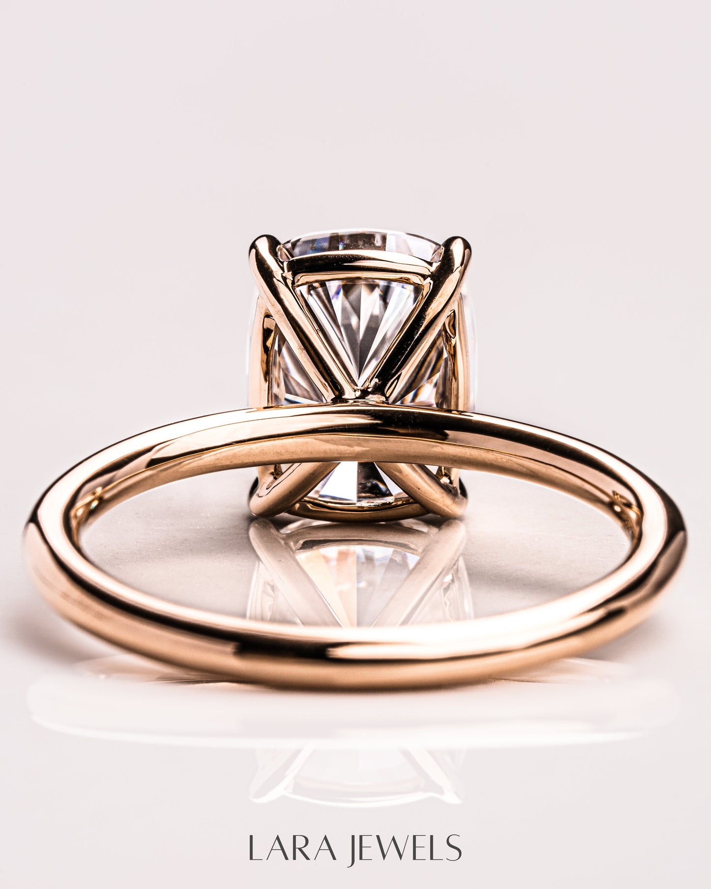 1.15 - 3.15 CT Cushion Lab Grown Diamond Solitaire Engagement Ring