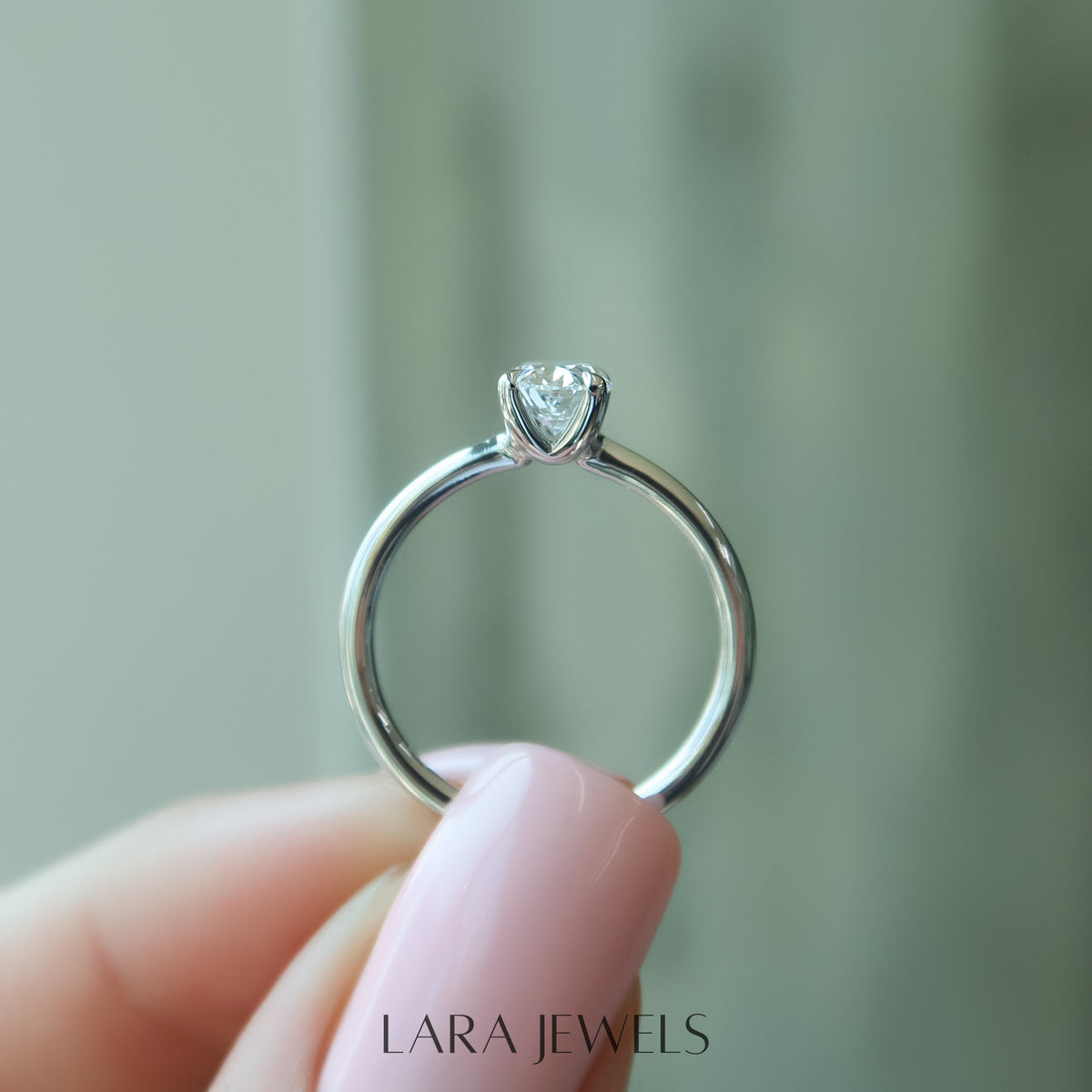 2.0 - 4.0 CT Oval Cut Lab Grown Diamond Solitaire Engagement Ring