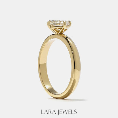0.75 -2.50 CT Oval Lab Grown Diamond Solitaire Engagement Ring