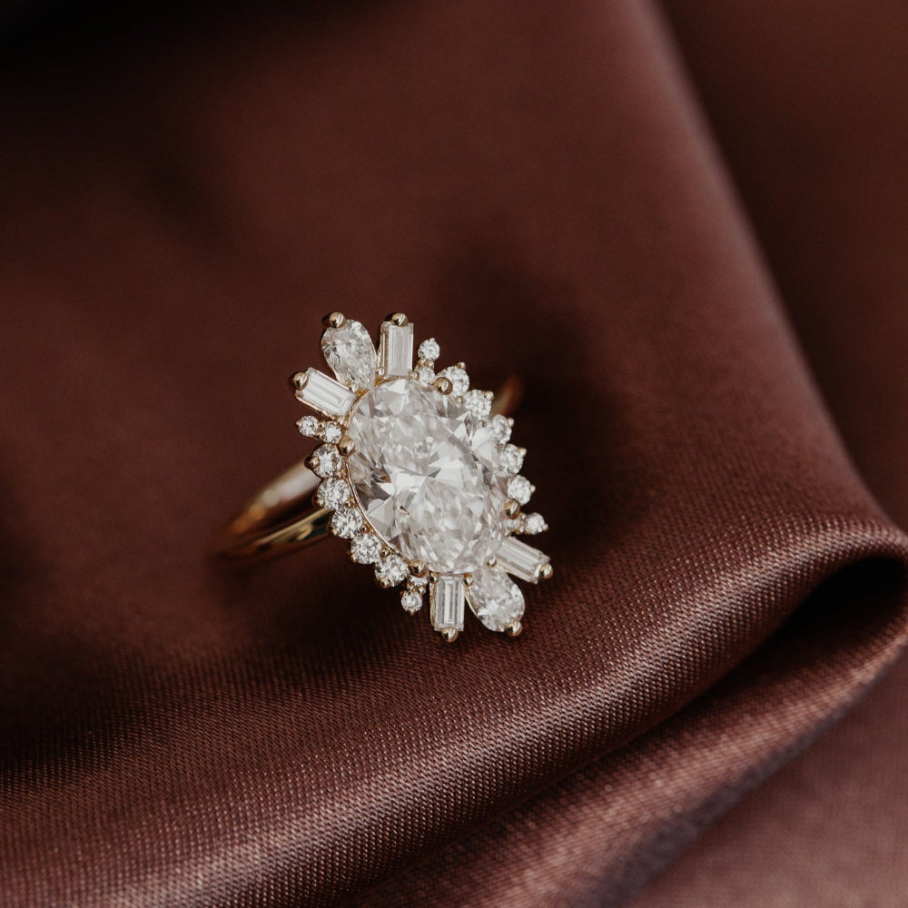 The Celeste Oval Ring