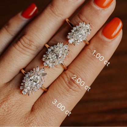 The Celeste Oval Ring