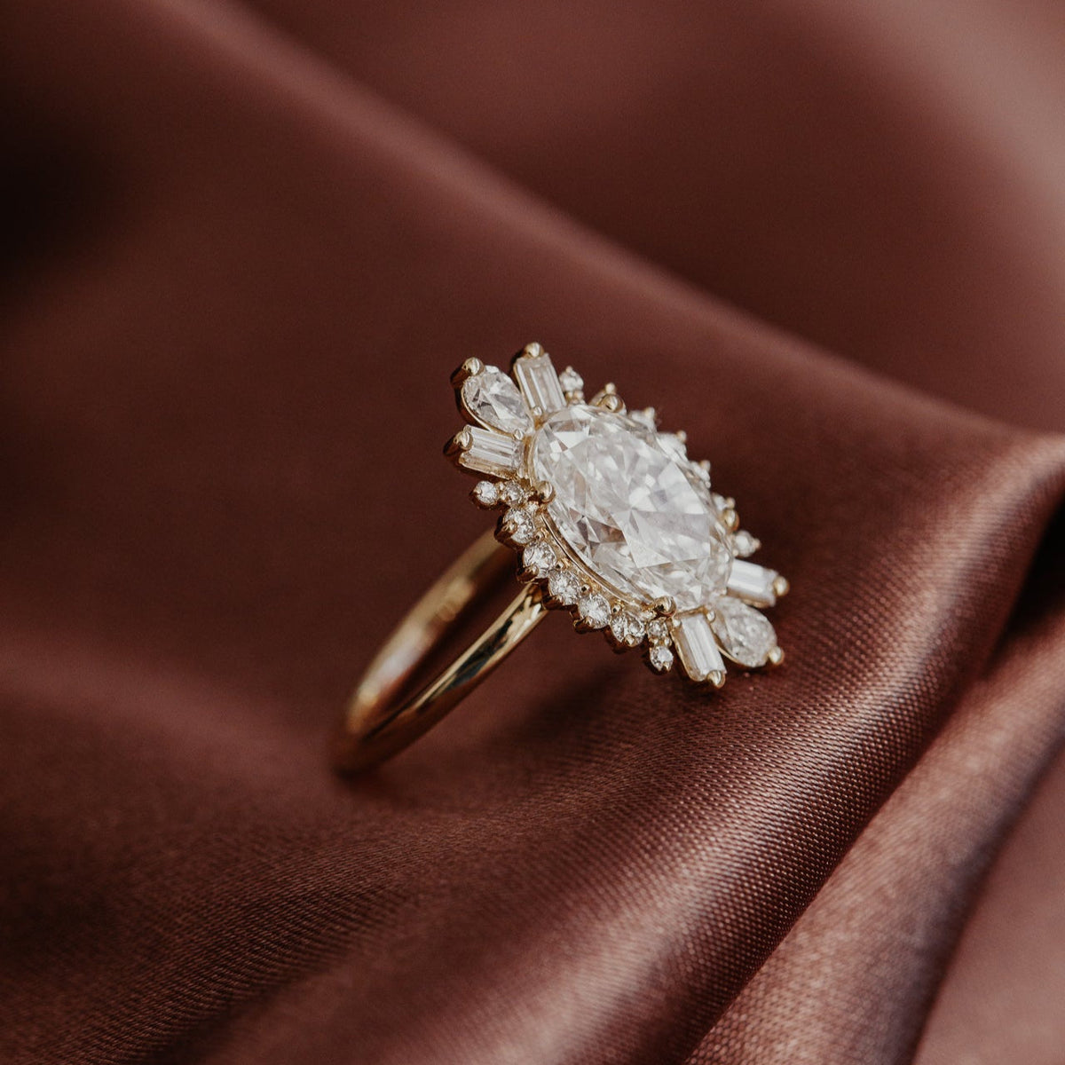 The Celeste Oval Ring