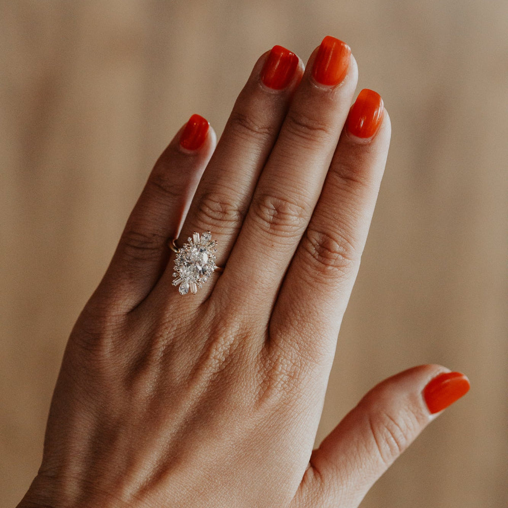 The Celeste Oval Ring