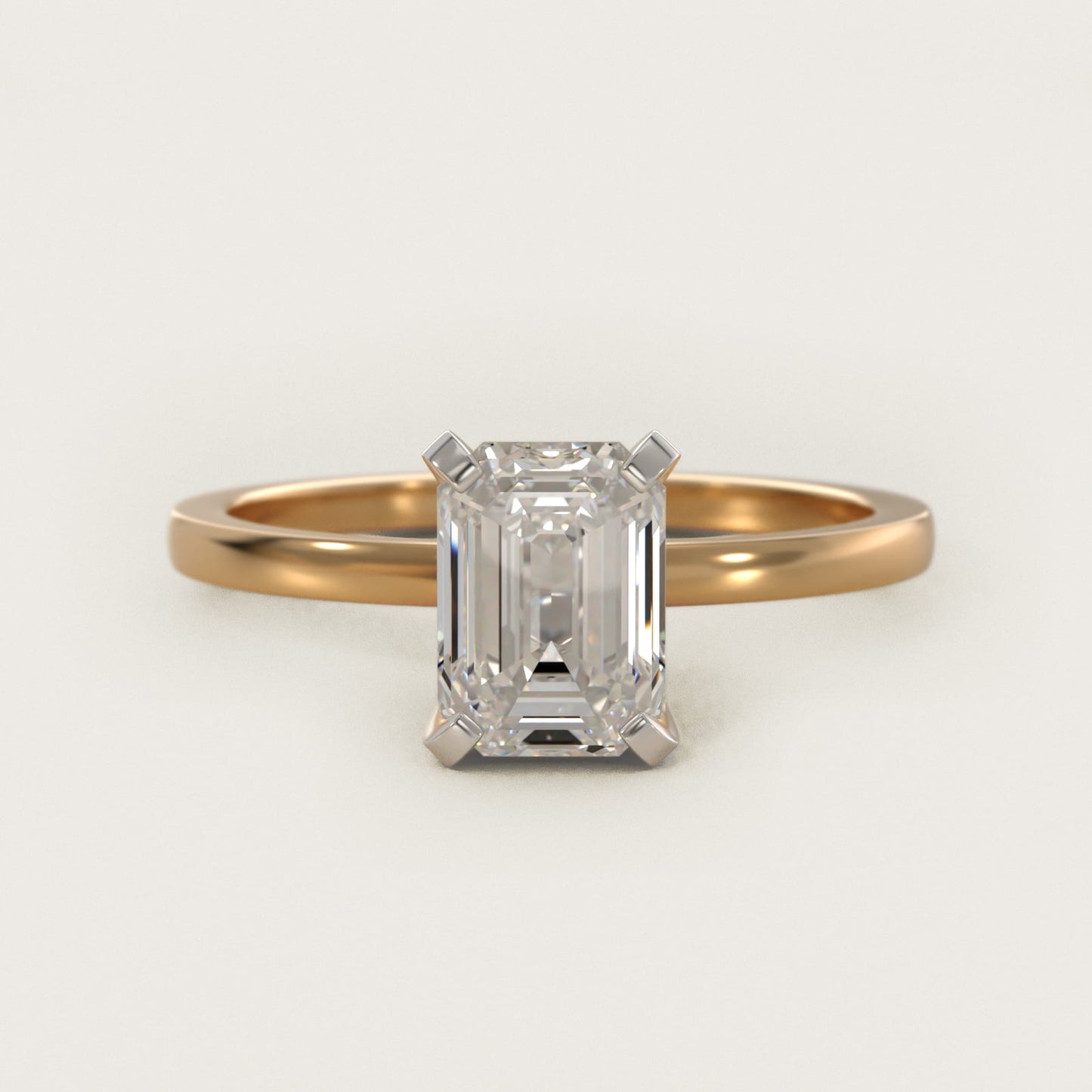 Comfort Fit Solitaire Engagement Ring In 14K Yellow Gold By James Allen - Emerald Center