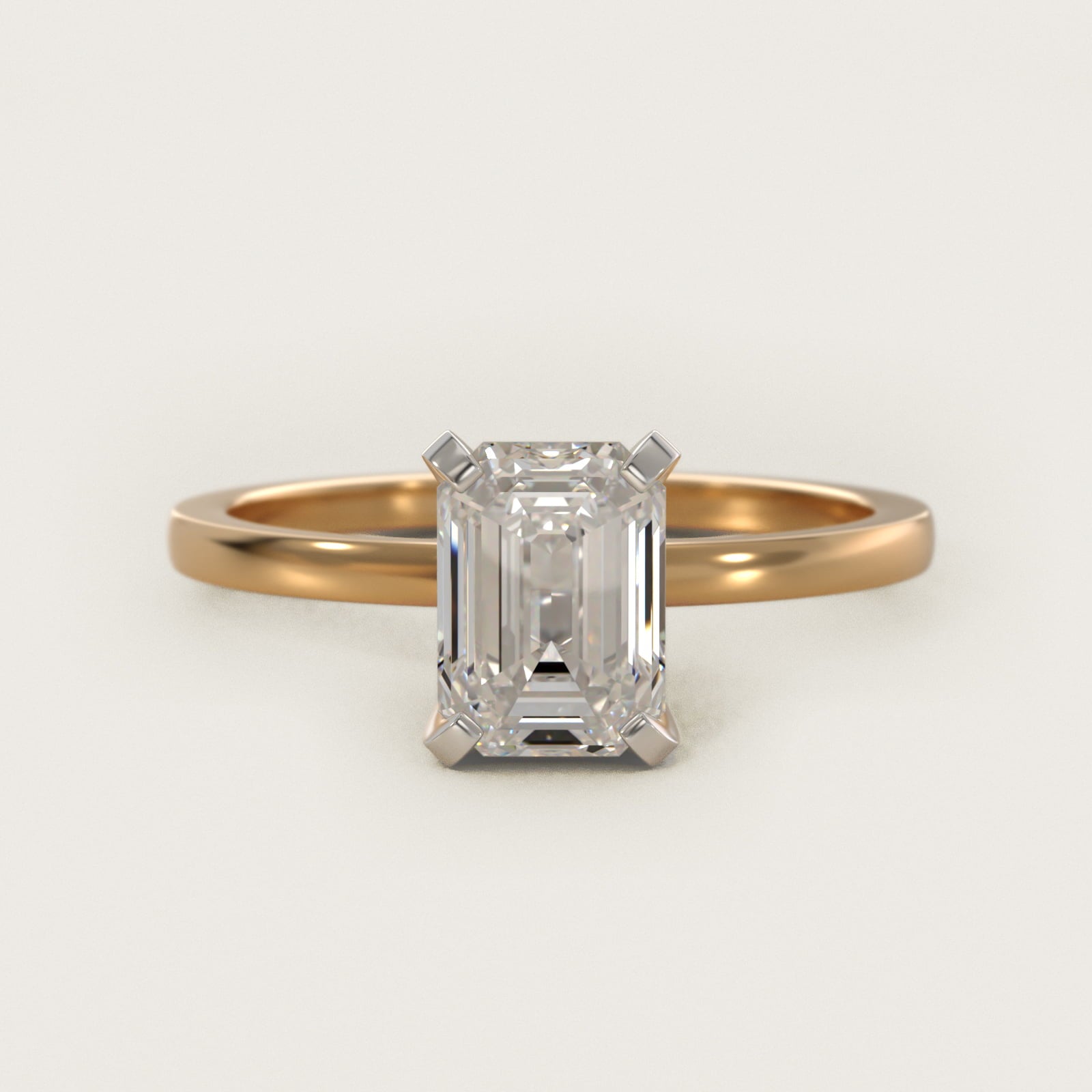 Comfort Fit Solitaire Engagement Ring In 18k Yellow Gold By James Allen - Emerald Center