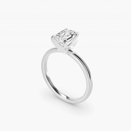 Comfort Fit Solitaire Engagement Ring In Platinum By James Allen - Emerald Center