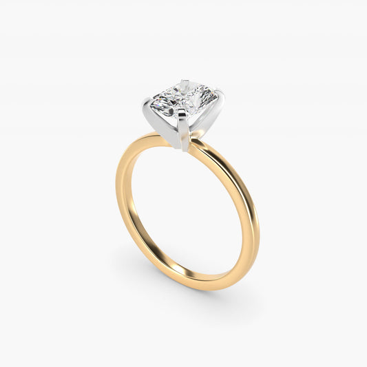 Comfort Fit Solitaire Engagement Ring In 14K Yellow Gold By James Allen - Radiant Center