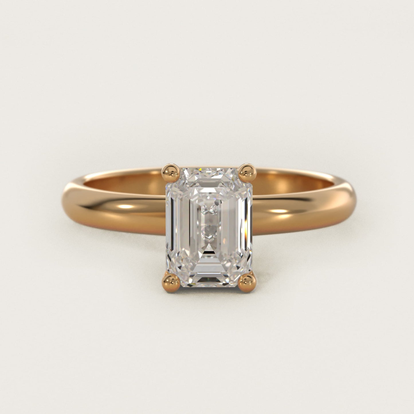 Contour Solitaire Engagement Ring In 14K Yellow Gold By James Allen - Emerald Center