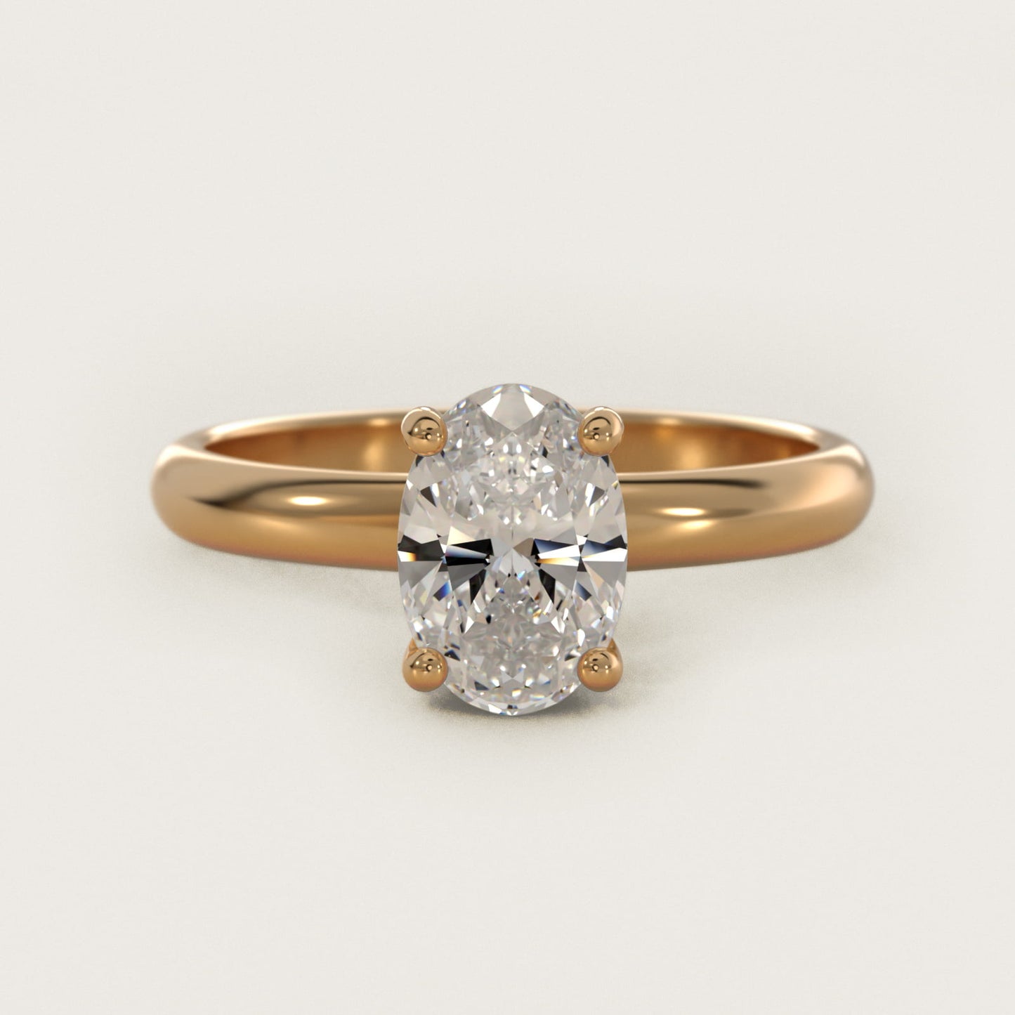 Contour Solitaire Engagement Ring In 18k Yellow Gold By James Allen - Oval Center