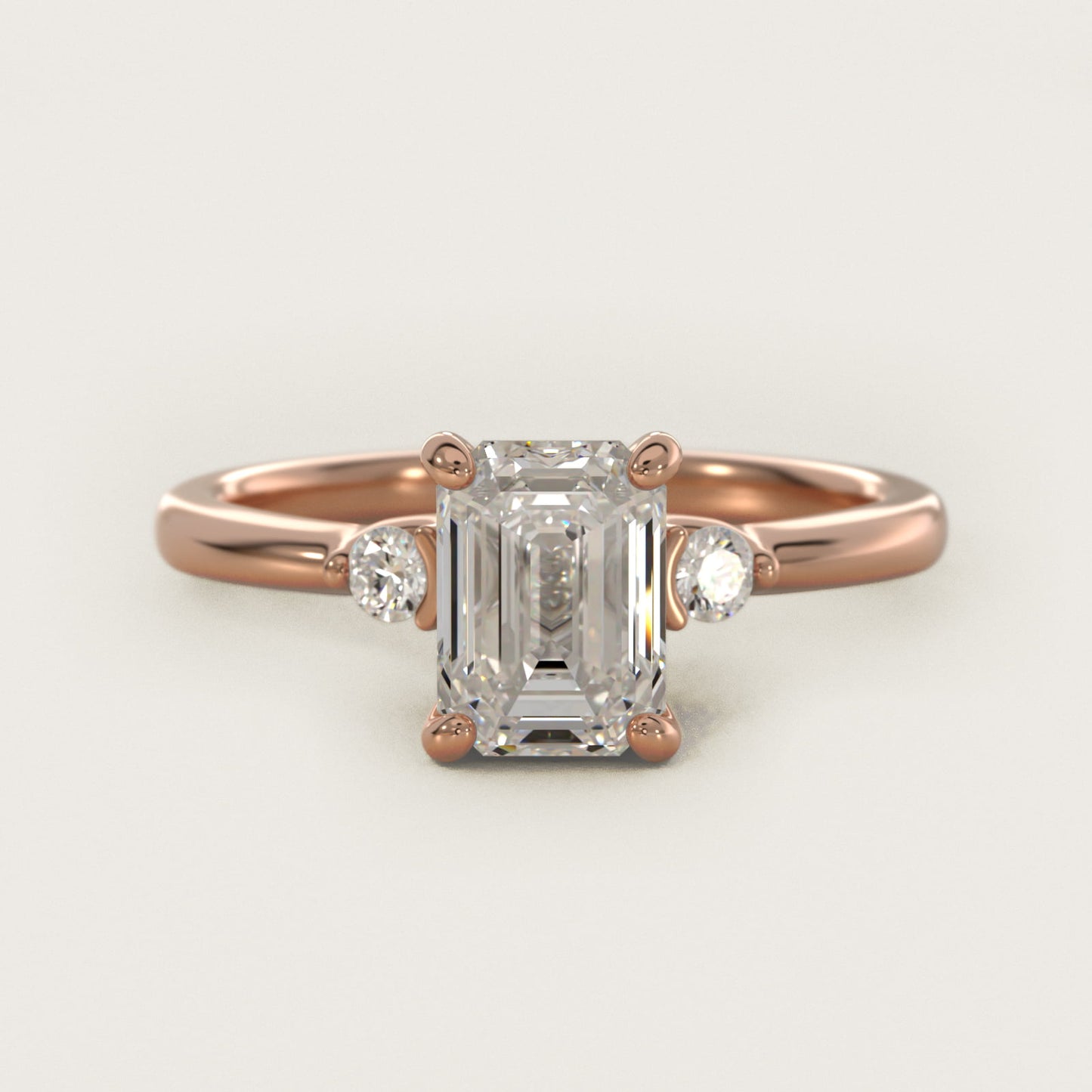 Dainty Diamond Engagement Ring in 14k Rose Gold (1/10 ct. tw.) - Emerald Center