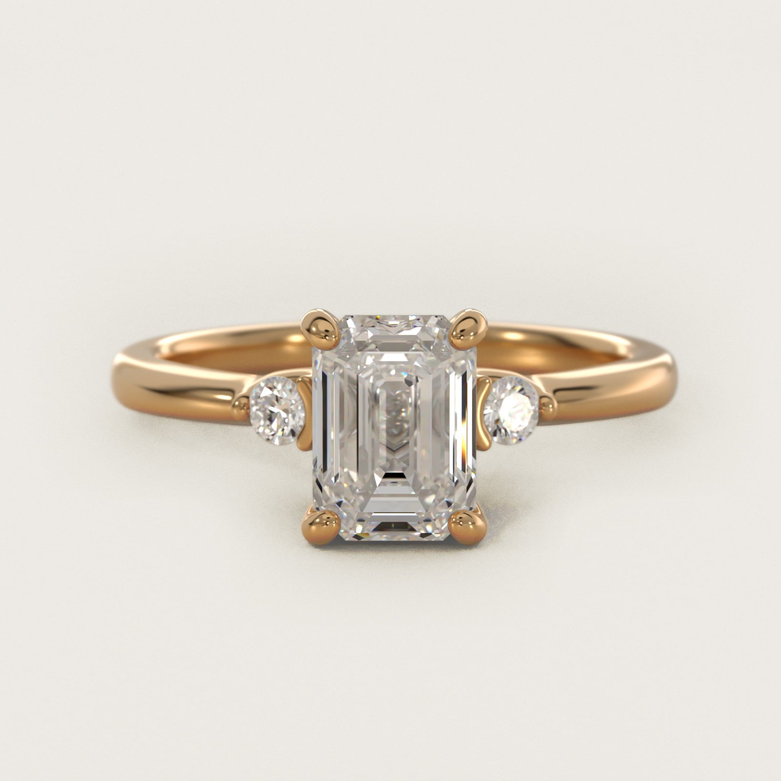 Dainty Diamond Engagement Ring in 18k Yellow Gold (1/10 ct. tw.) - Emerald Center