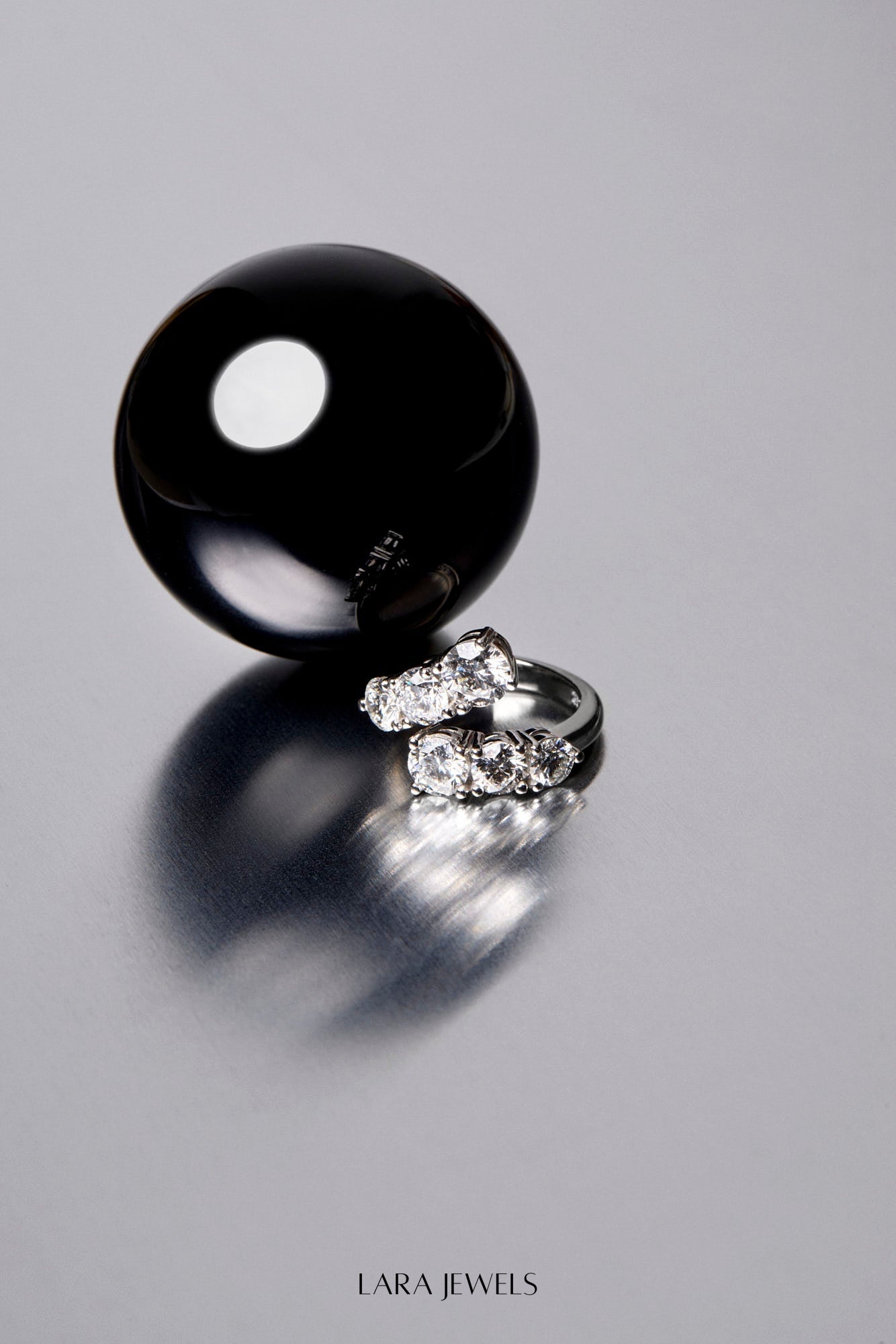 Diamond Wrap Ring 18K Gold - Detail