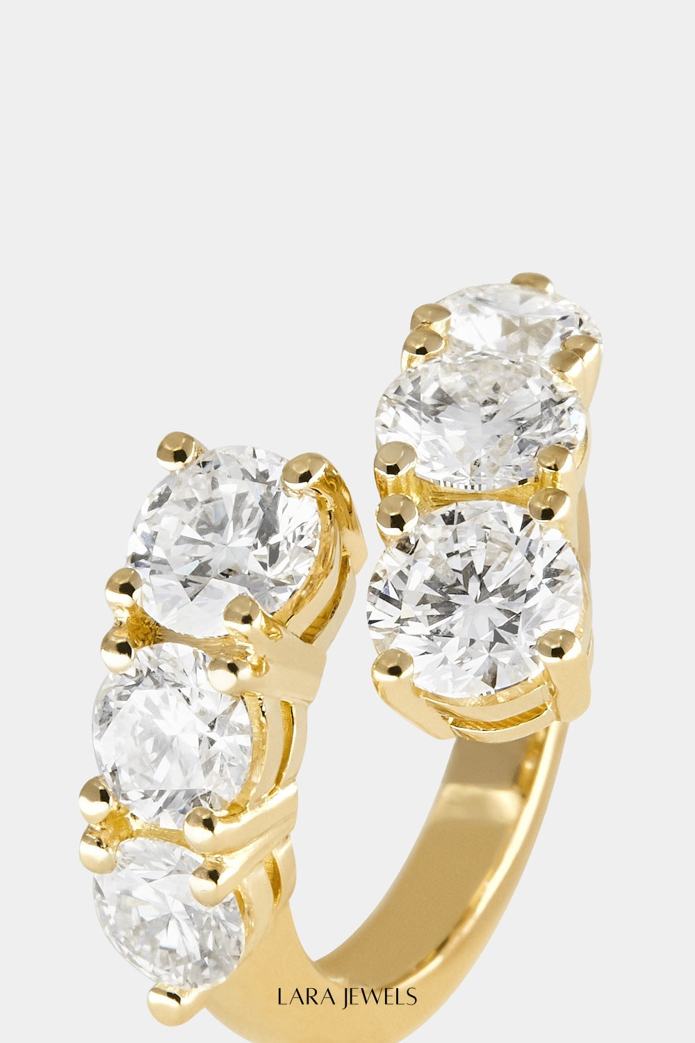Diamond Wrap Ring 18K Gold - Detail