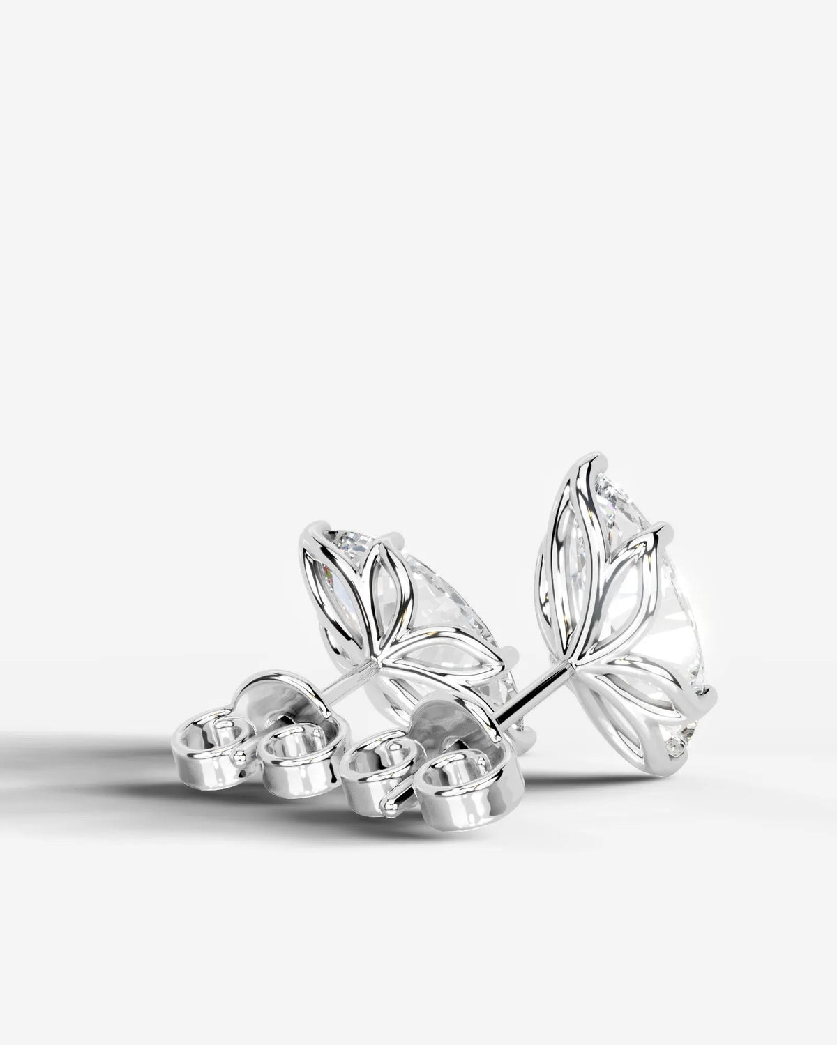 Doris Lab Grown Diamond Earrings Marquise - White Gold