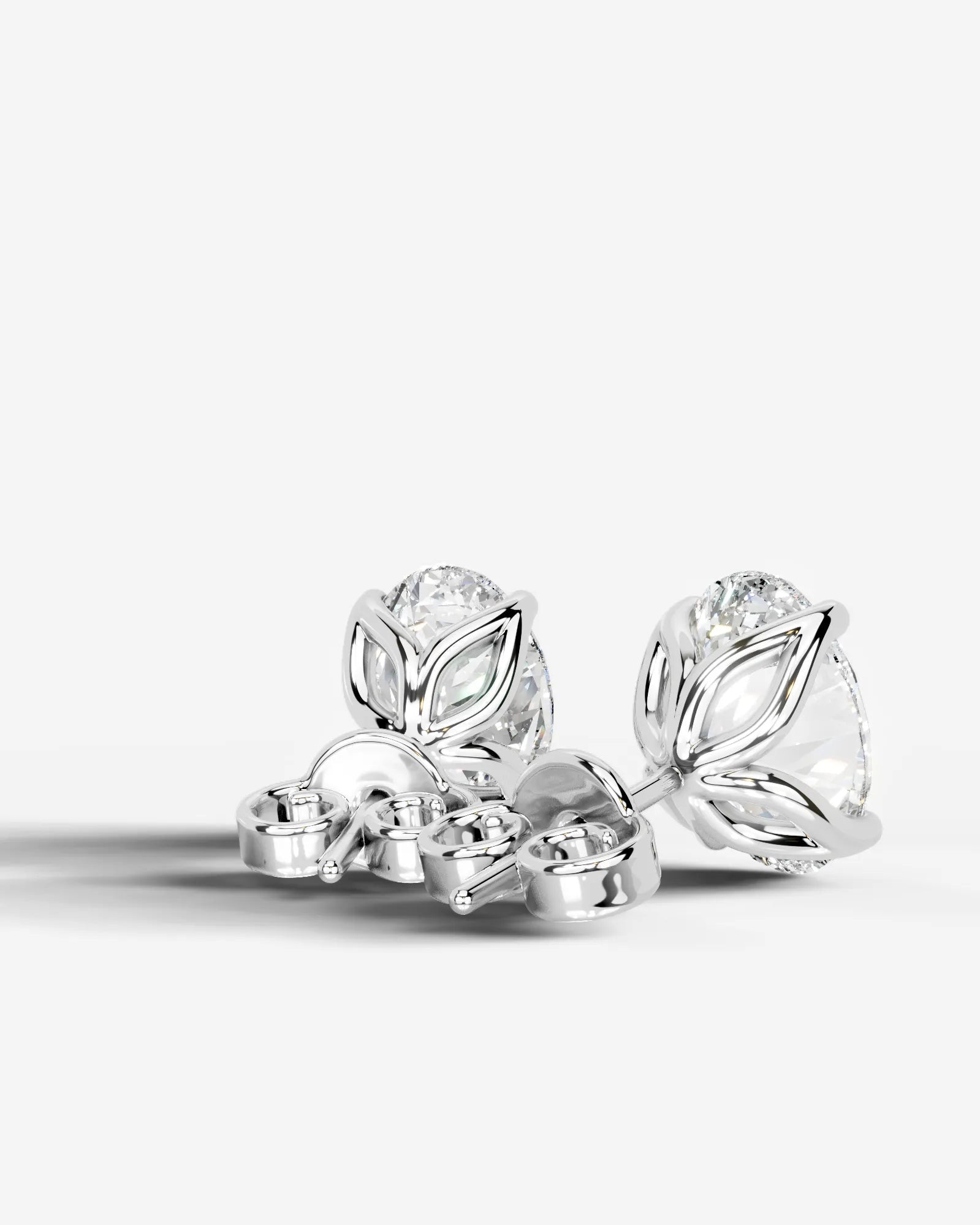 Doris Lab Grown Diamond Earrings Oval - White Gold