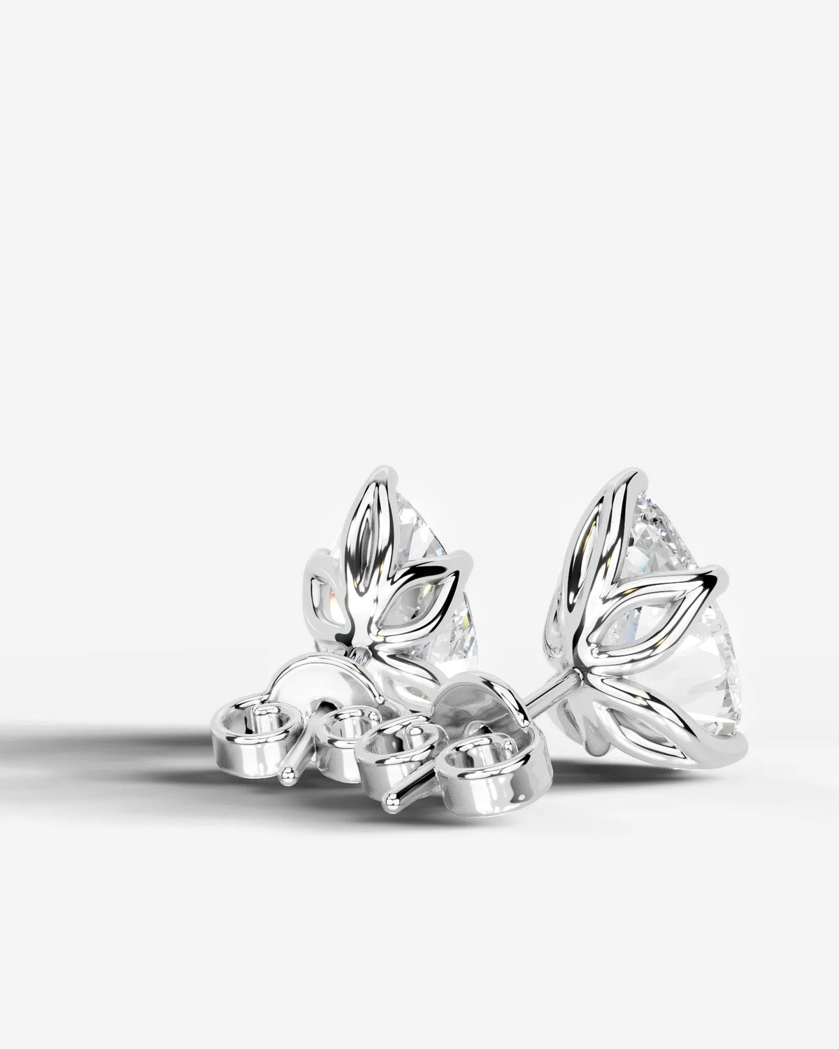 Doris Lab Grown Diamond Earrings Pear - Platinum