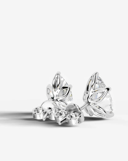 Doris Lab Grown Diamond Earrings Pear - Platinum