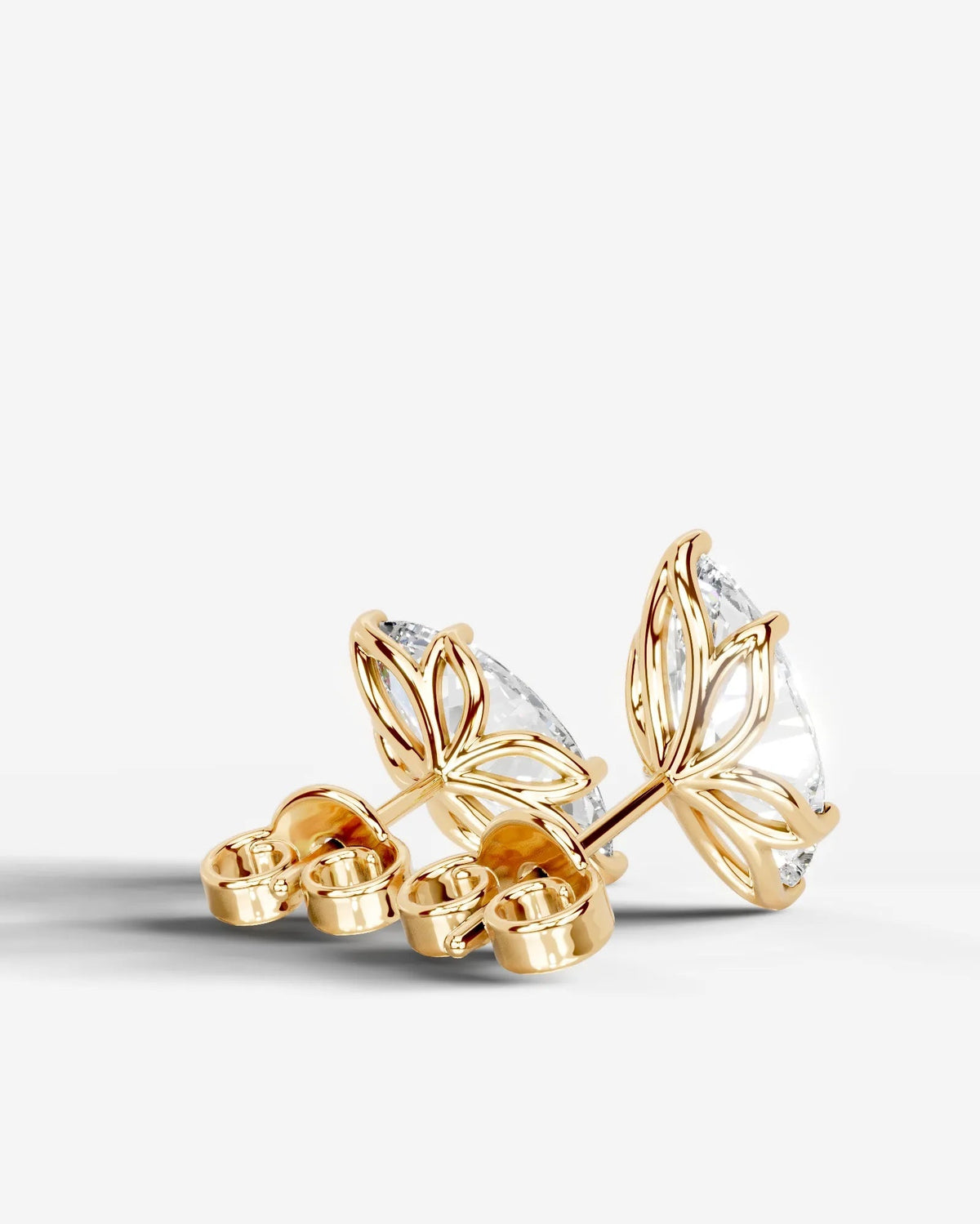 Doris Lab Grown Diamond Earrings Marquise - Yellow Gold