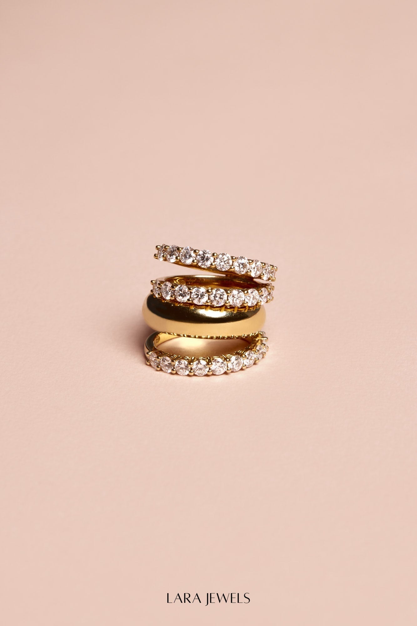 Double Band Georgie Ring 18K Yellow Gold - Detail