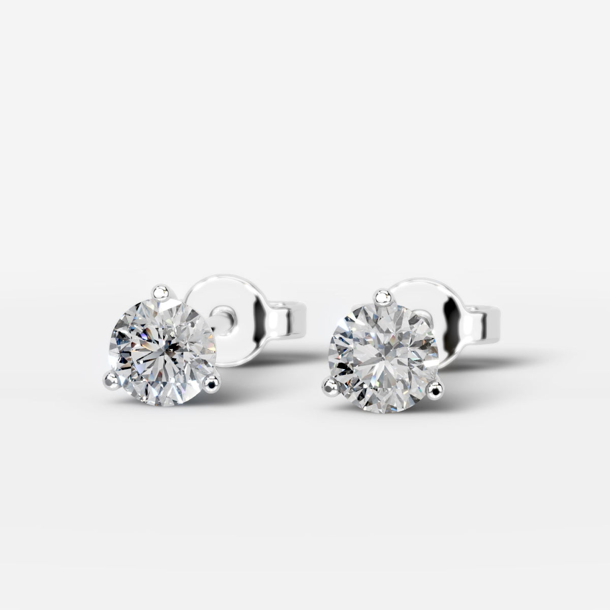 Erica Lab Grown Diamond Earrings Asscher - White Gold