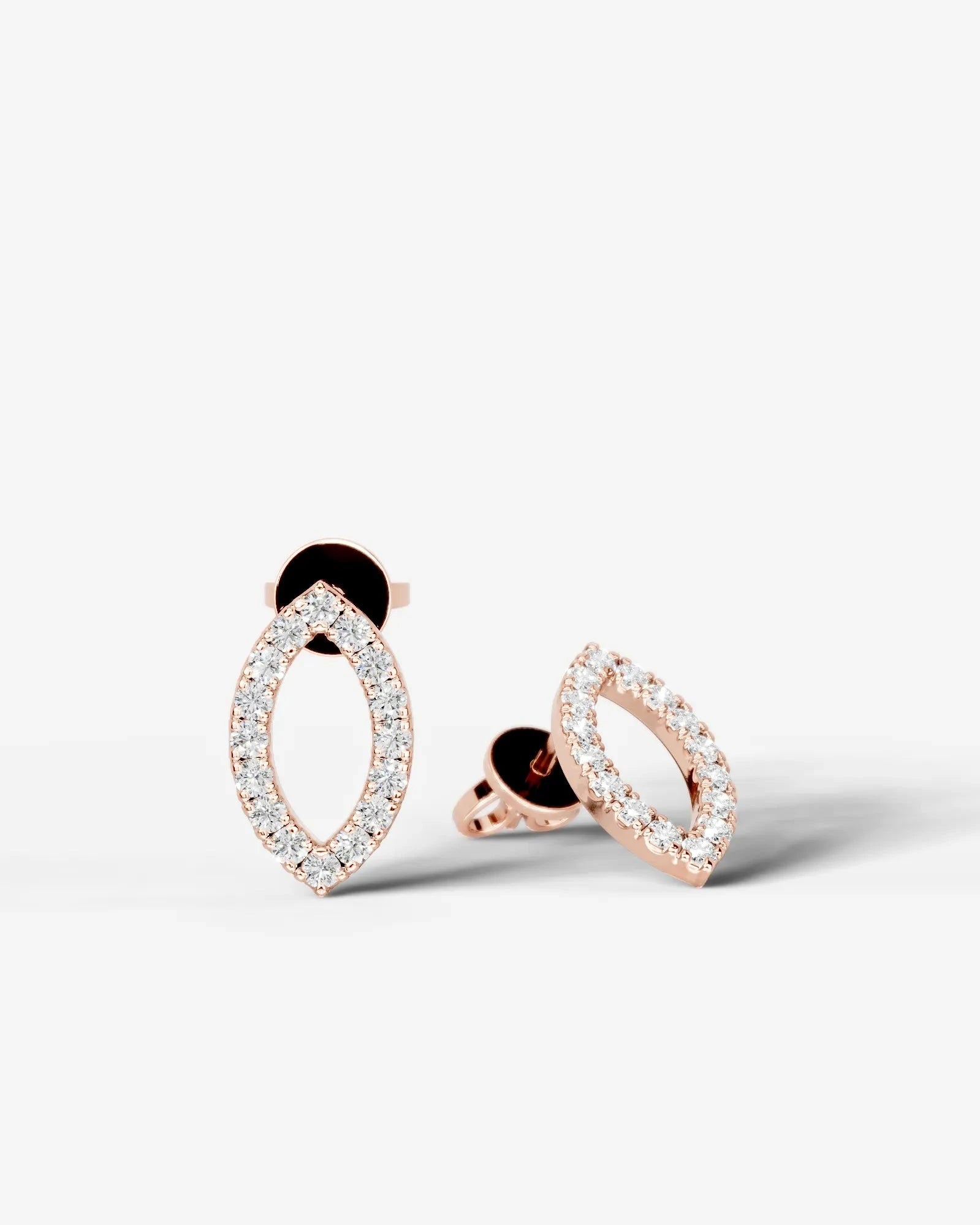 Linda Lab Grown Diamond Earrings Marquise - White Gold