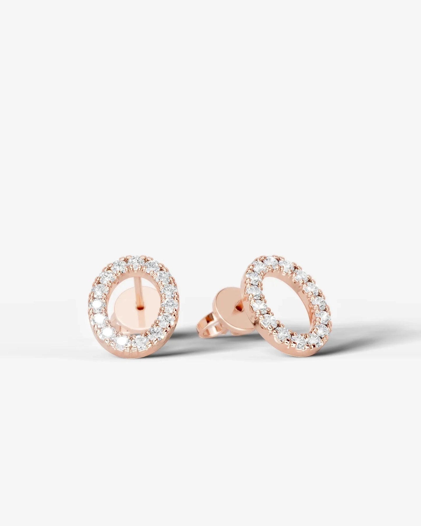 Linda Lab Grown Diamond Earrings Oval - Platinum